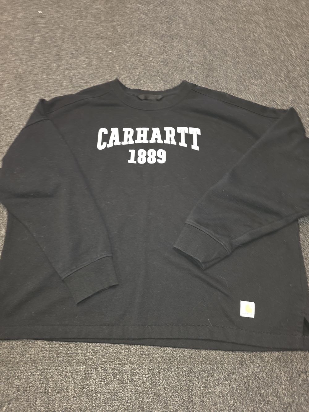 Carhartt Black 1889 Logo Crewneck Sweatshirt